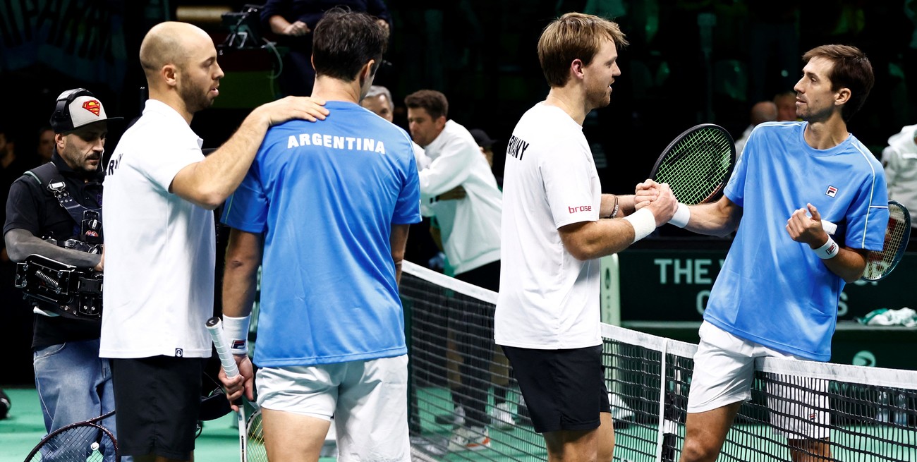 Copa Davis: Argentina quedó eliminada tras un dobles infartante ante Alemania