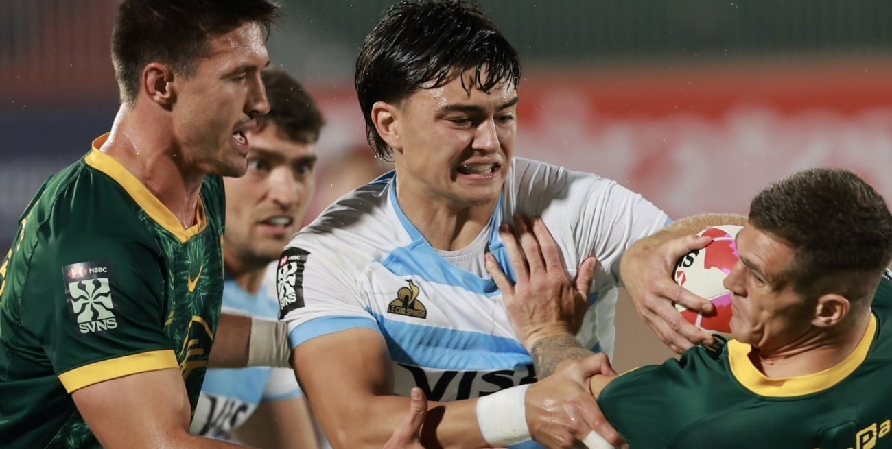 Los Pumas 7s vencieron a Sudáfrica y siguen con vida en Dubai