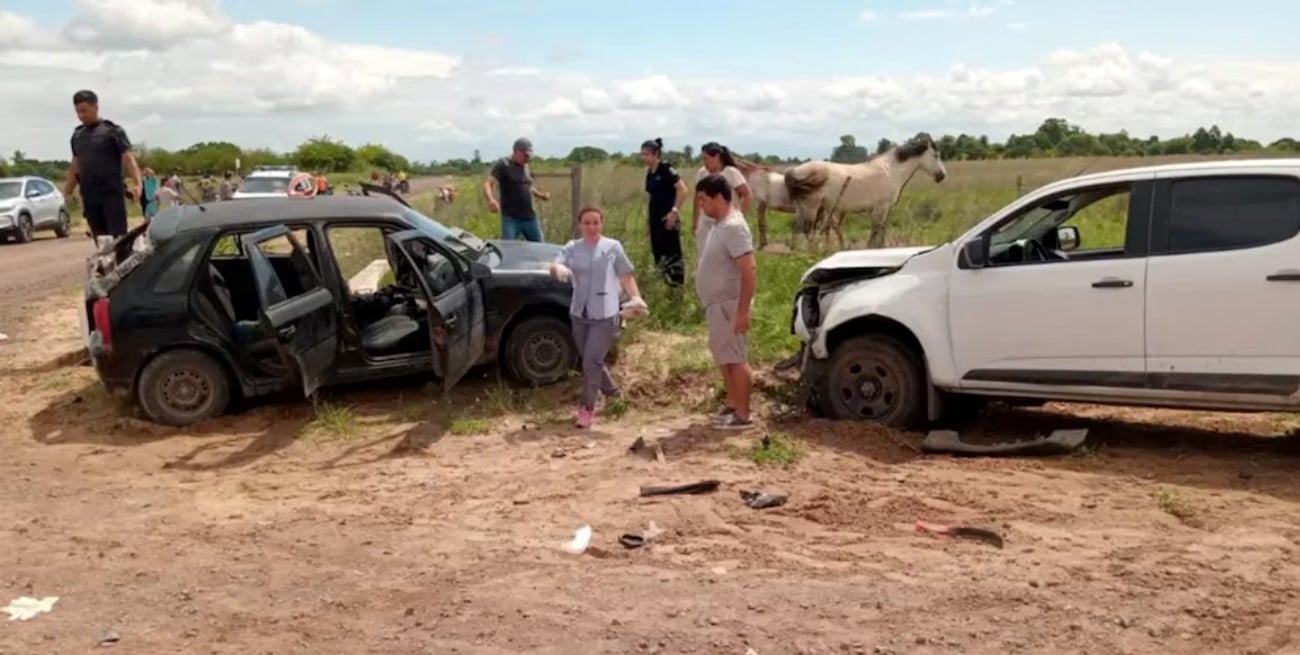 Corrientes: un niño y una embarazada murieron en un impacto sobre la ruta 59