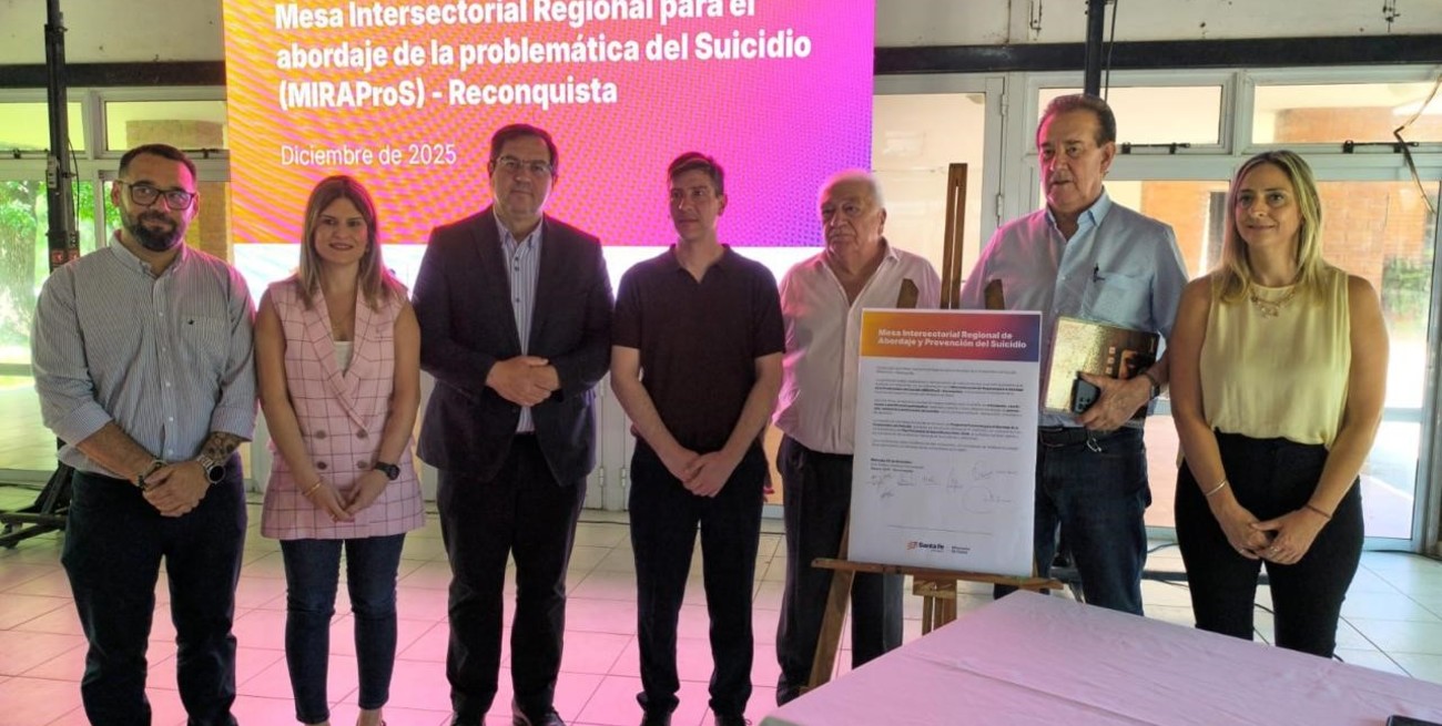 Santa Fe impulsa mesas intersectoriales  para fortalecer el abordaje comunitario del suicidio