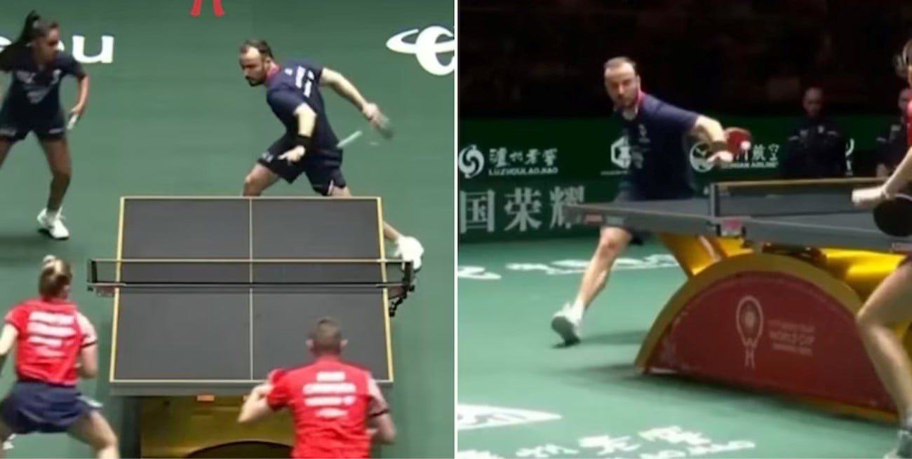 El "lujito" que deslumbró en la Copa del Mundo de tenis de mesa mixta