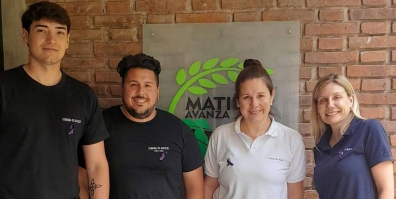 Matilde reforzó su compromiso contra la violencia de género con una acción comunitaria