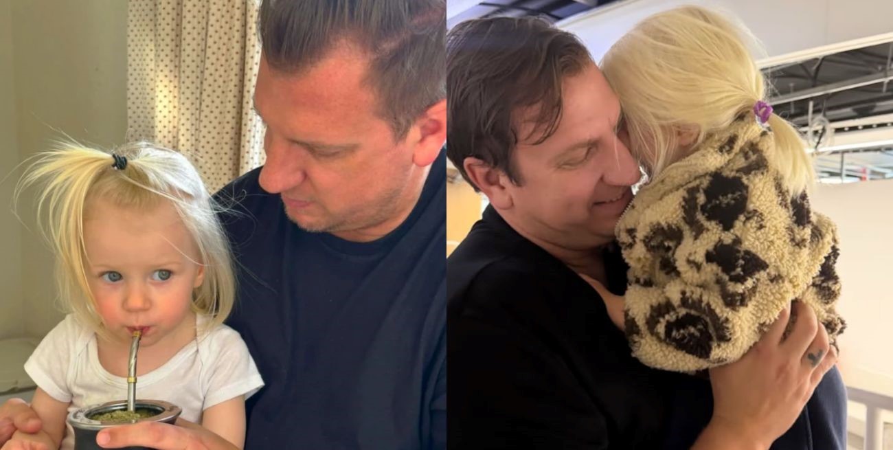 El emotivo reecuentro entre Maxi López y su hija Elle en el aeropuerto de Ginebra