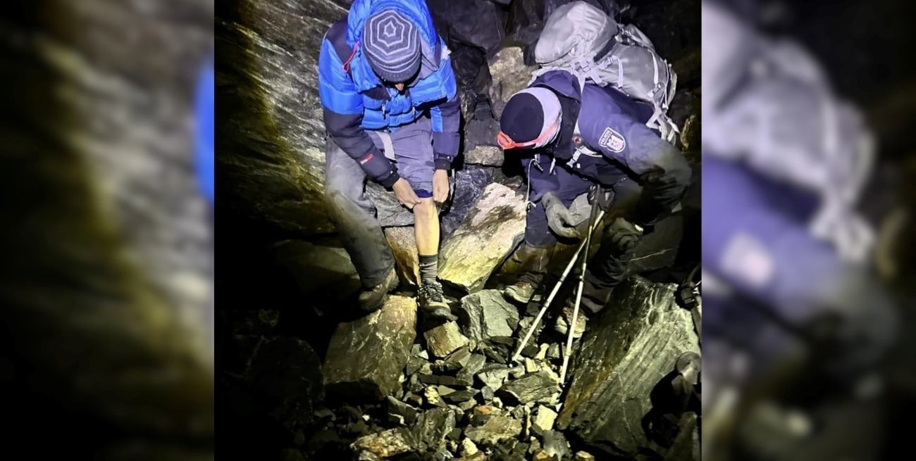 Amplio despliegue en la cordillera permitió hallar a dos montañistas extraviados