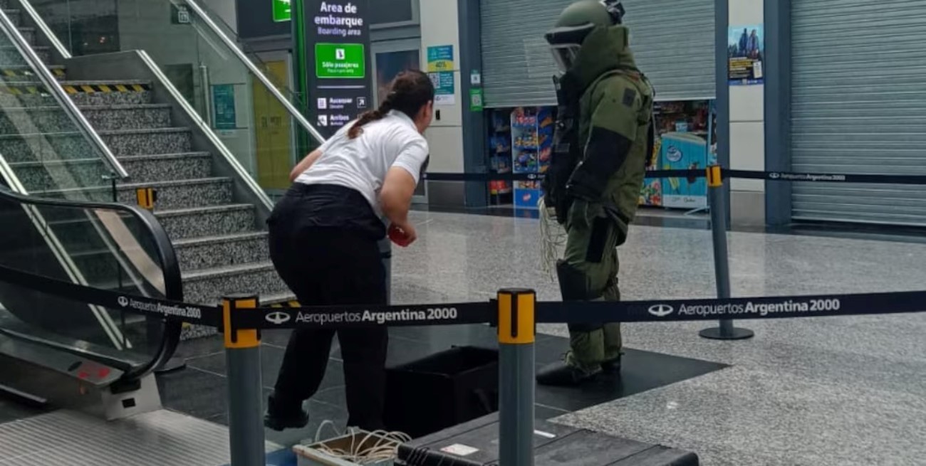 Una mujer aseguró llevar una bomba y evacuaron el aeropuerto de Comodoro Rivadavia