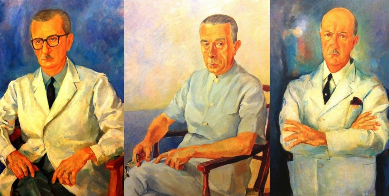 "Los médicos que yo pinté": la curiosa serie de retratos del rosarino Osvaldo Traficante
