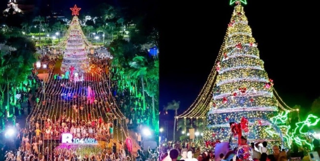 Reconquista encendió su Árbol de Navidad en una noche colmada de emoción 