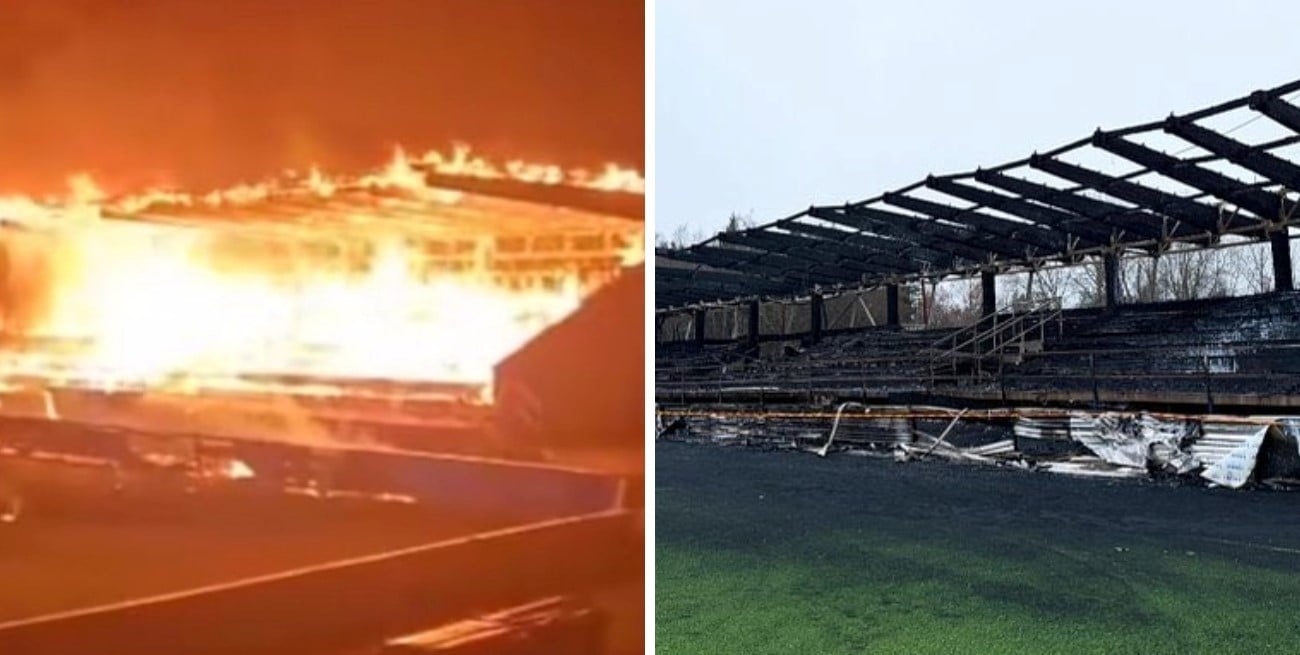 Tras el descenso de un club histórico en el fútbol finlandés los hinchas incendiaron el estadio
