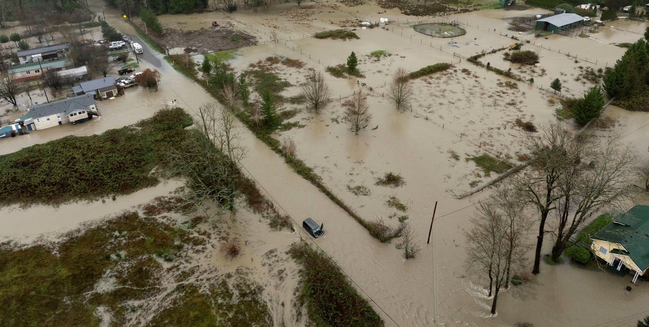 Inundaciones por “río atmosférico” ponen en alerta al estado de Washington