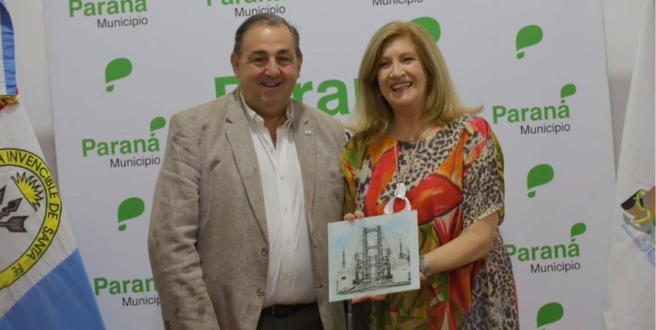 Poletti y Rosario Romero avanzan en una agenda común entre Santa Fe y Paraná