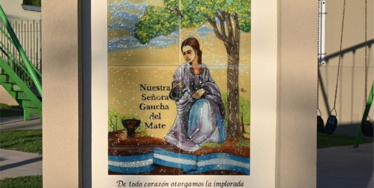 La Virgen Gaucha del Mate ya tiene su espacio en el Barrio Oeste de San Carlos Centro