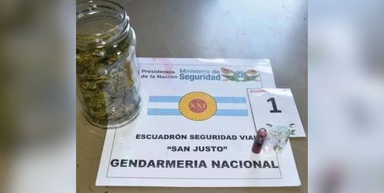 Condenan a una mujer detrás de un transporte de marihuana por el corredor de la ruta 11