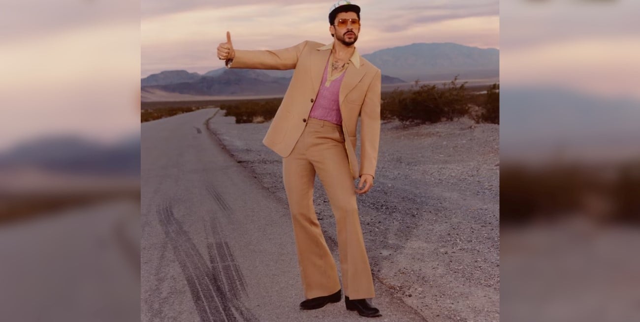 Bad Bunny impuso su visión de moda en la portada de Vogue