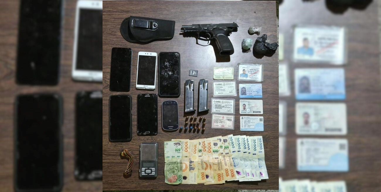 Detuvieron a un empleado penitenciario por violencia de género, con un arma y drogas