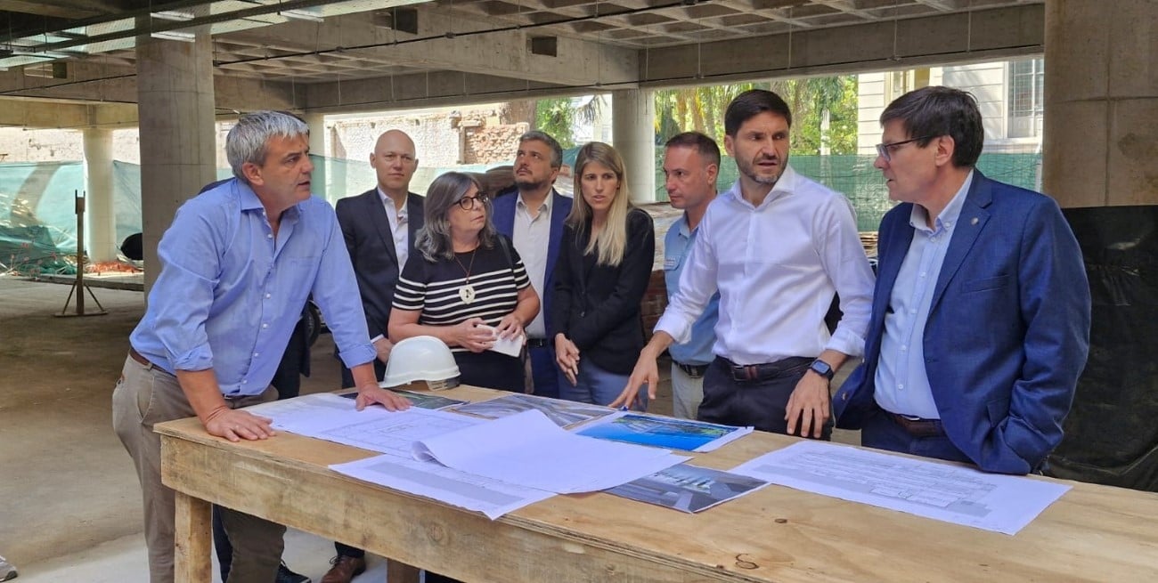 Pullaro y Enrico recorrieron la obra del nuevo Instituto Brown: "Estos fondos son enteramente provinciales"