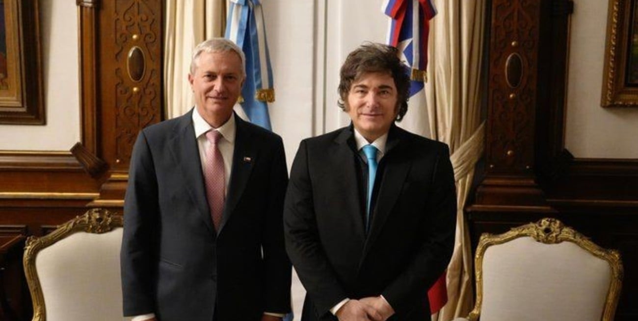 Javier Milei recibió en Casa Rosada al presidente electo de Chile, José Antonio Kast