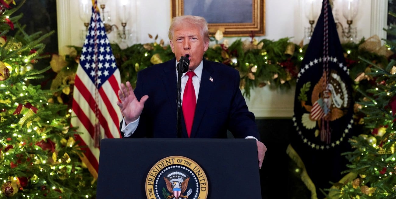 En medio de tensiones con Venezuela, Trump brindó su último discurso de 2025