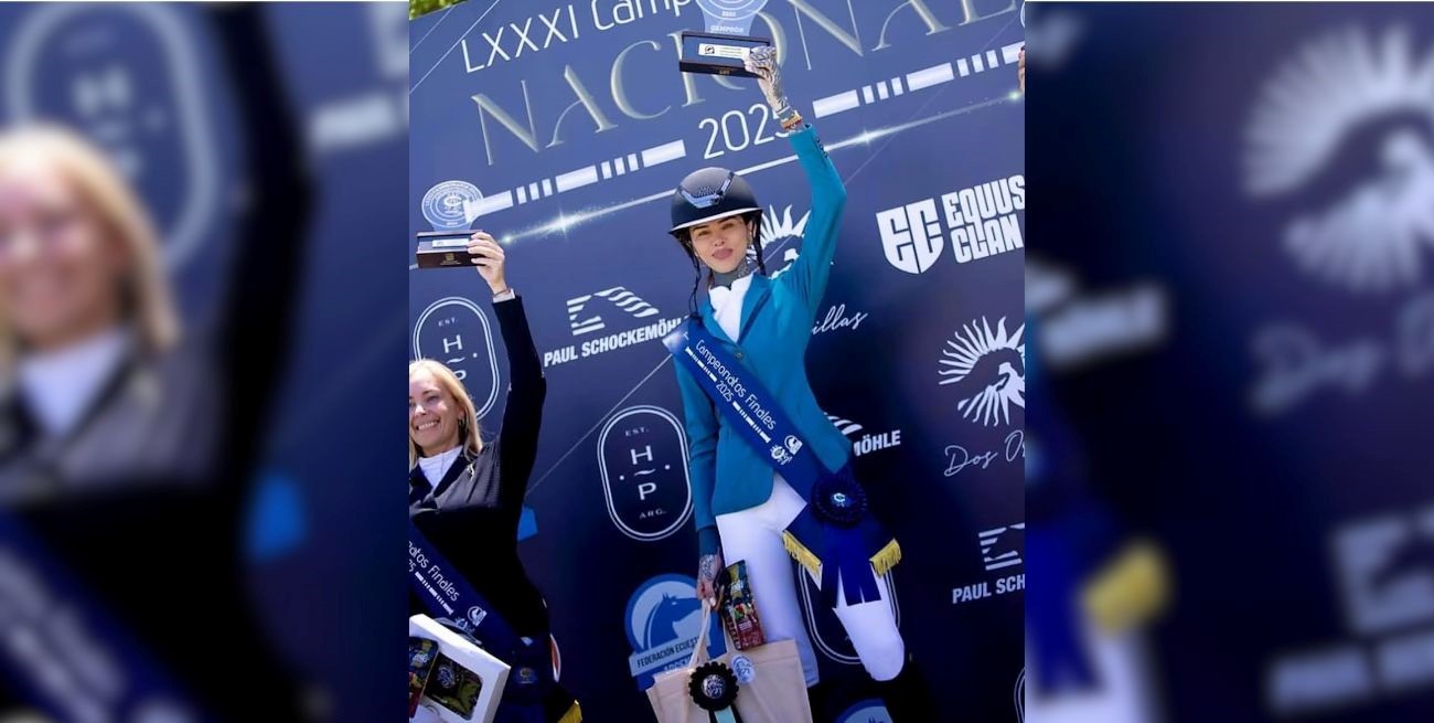 Cande Tinelli se consagró campeona nacional de equitación y celebró con irónico posteo
