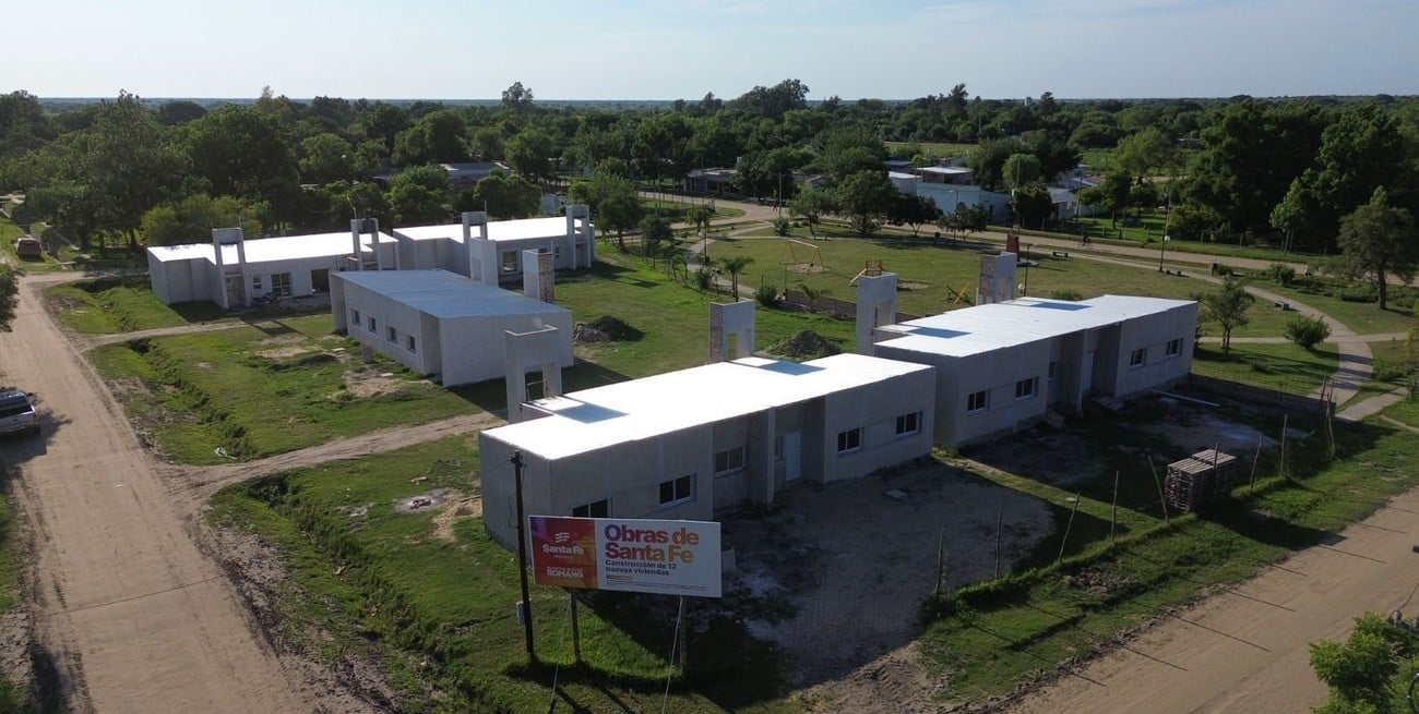 Romang: la construcción de viviendas alcanzó el 70 % de avance