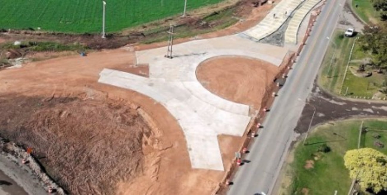 Humboldt inaugura la nueva rotonda que conecta las rutas provinciales 70 y 68-S