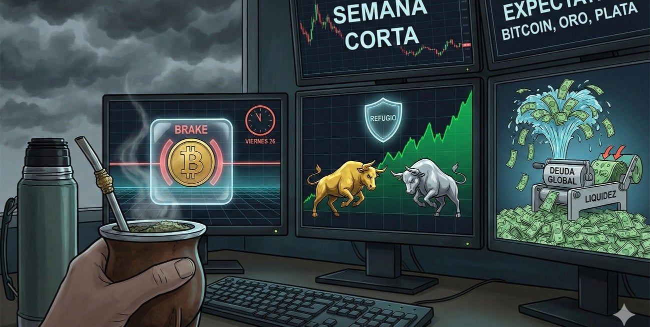Semana corta: expectativa sobre Bitcoin, oro y plata