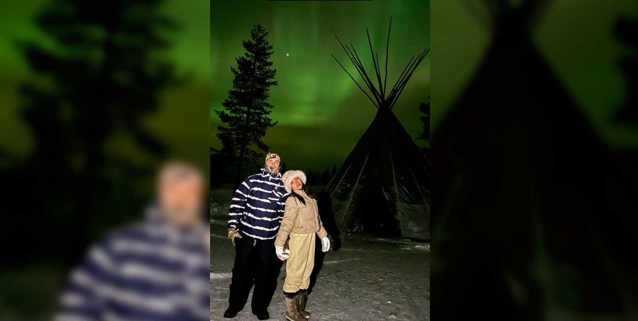 María Becerra de vacaciones: vivió la aurora boreal de cerca en Finlandia