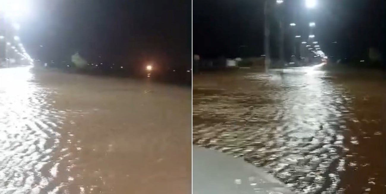 Lluvia intensa en Nochebuena sorprendió a Rafaela y causó anegamientos