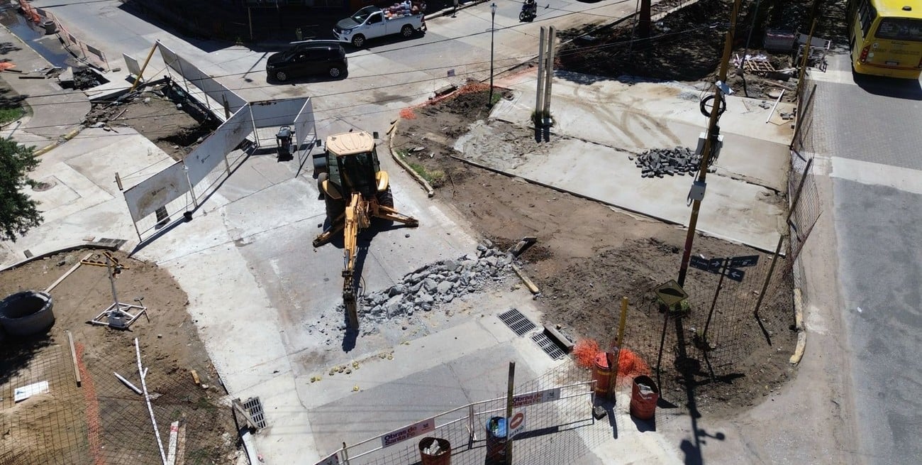 Avanzan las obras del Acuerdo Capital en cuatro avenidas clave de Santa Fe