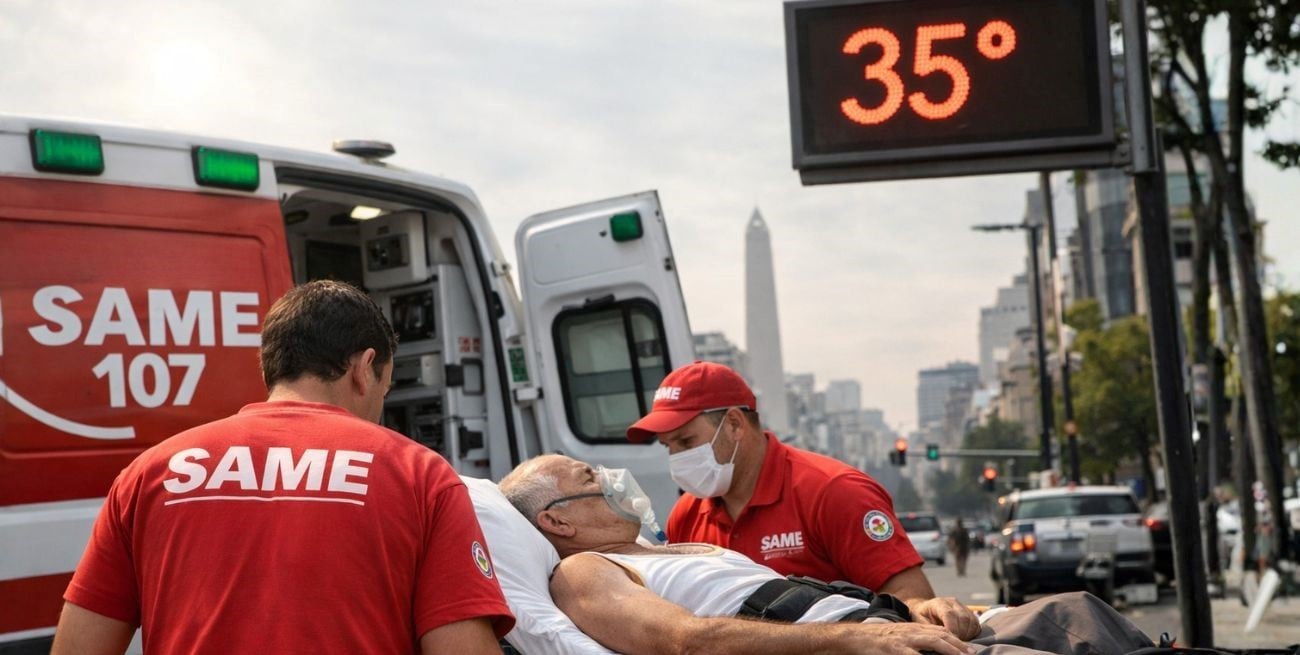 Más de 200 pacientes asistidos por el SAME en Buenos Aires por la ola de calor: recomendaciones para Santa Fe