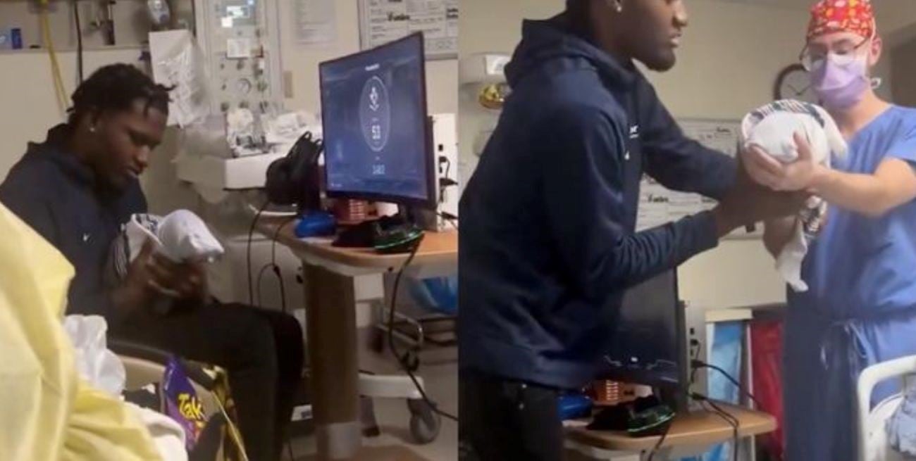 Llevó su PC gamer al hospital mientras su esposa daba a luz y desató un intenso debate