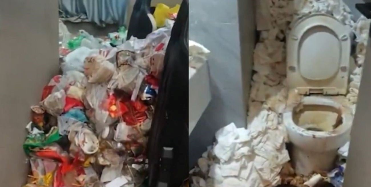 Es viral: un gamer chino vivió dos años en un hotel y dejó la habitación sepultada en basura
