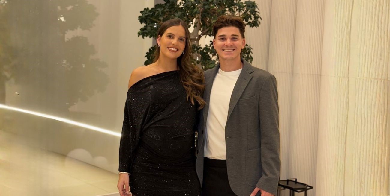 Julián Álvarez y Emilia Ferrero presentaron a su hijo Amadeo con una foto emotiva