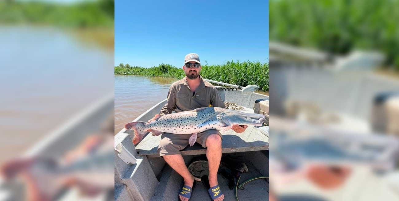 Pescó un surubí enorme en el río San Javier: "Pesaba más de 30 kilos"