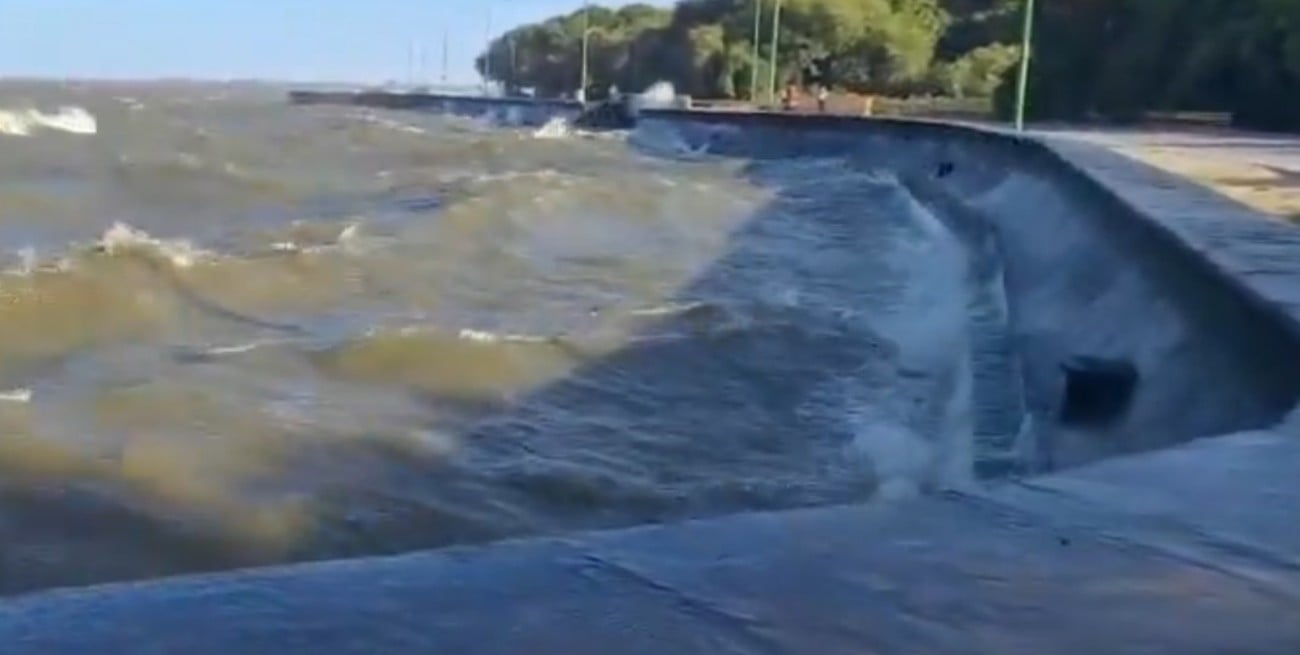 Alerta por riesgo de crecida del Río de la Plata y mal tiempo en Buenos Aires y la Costa Atlántica