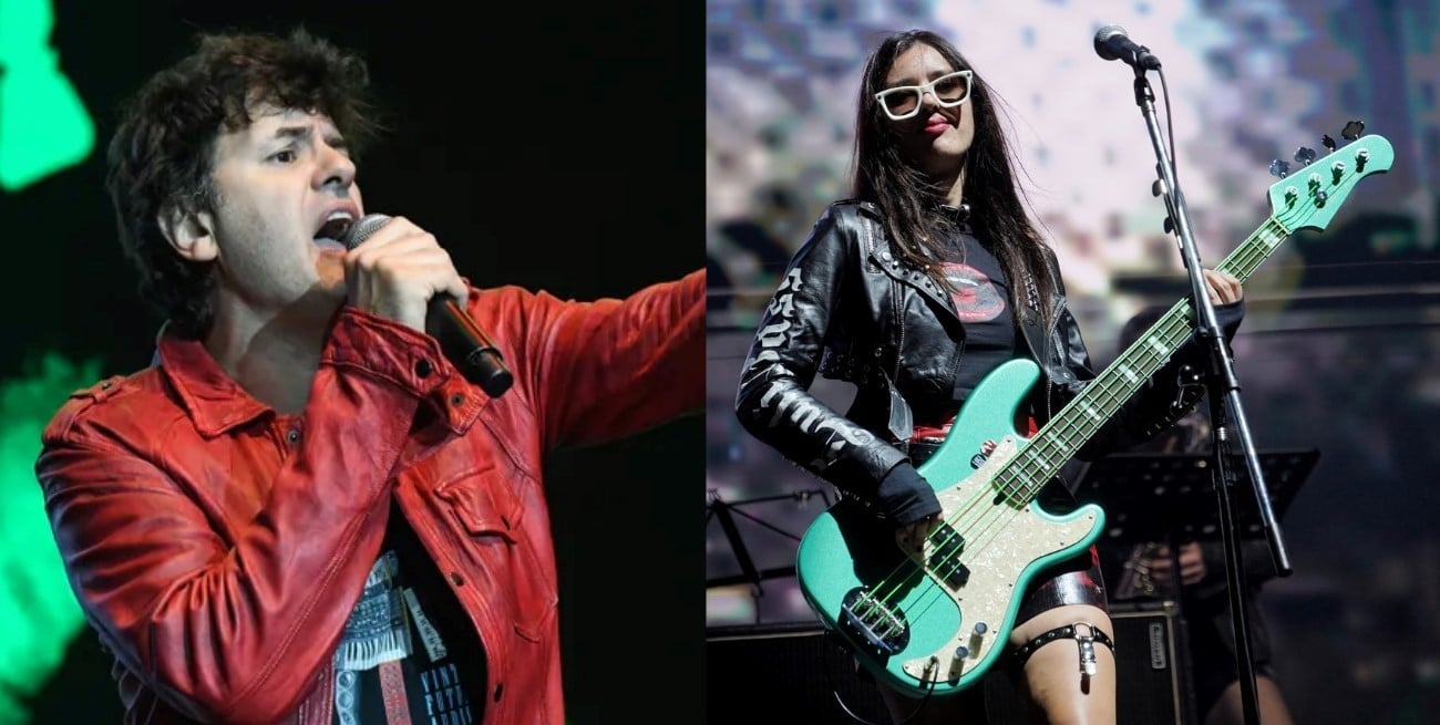 ¿Romance en Los Piojos? Vinculan a Ciro Martínez con la bajista Luli Bass
