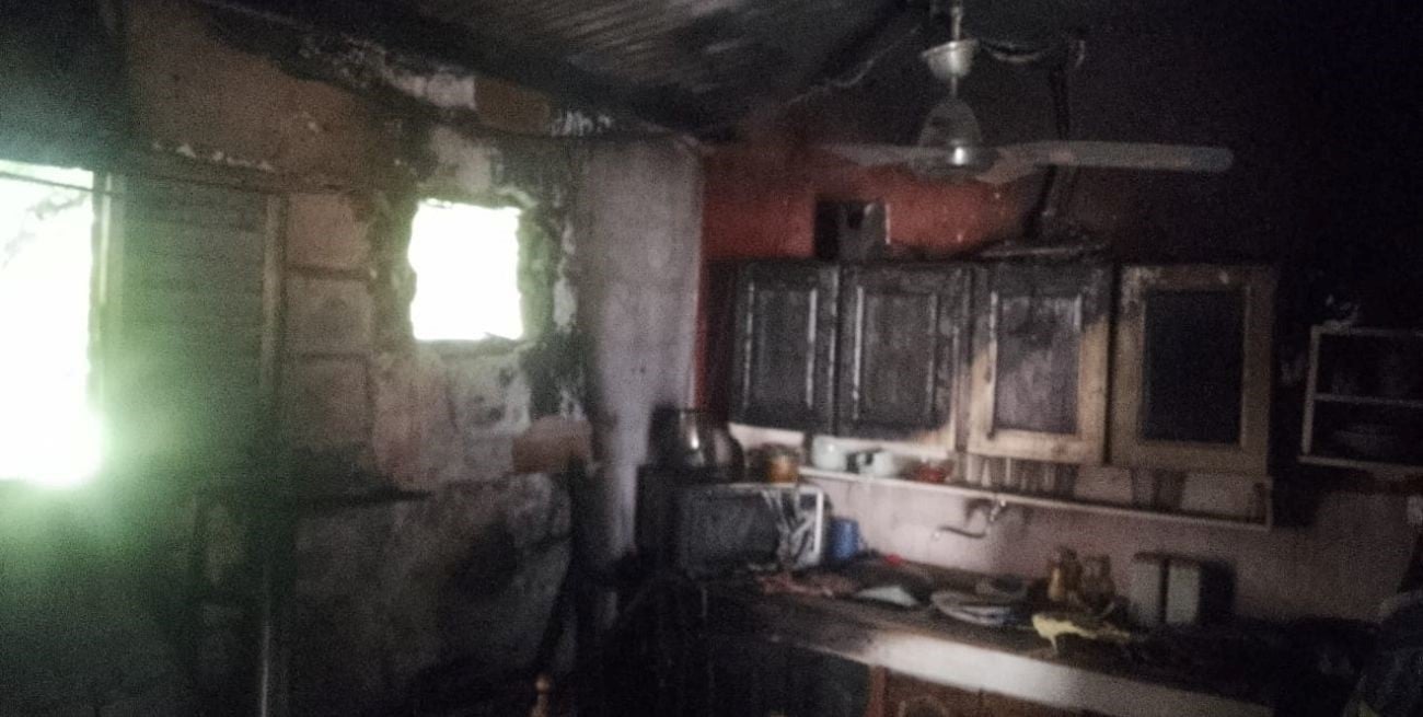 Incendio: se prendió fuego la cocina de una vivienda en Colastiné Norte