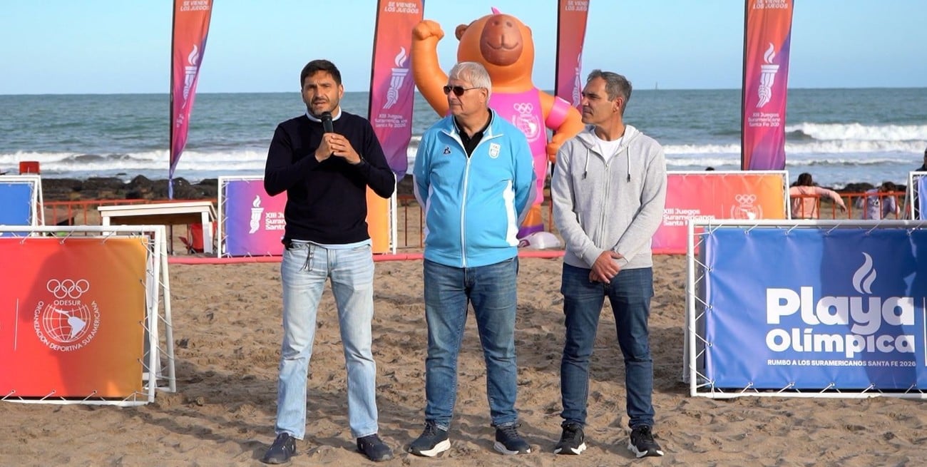 Pullaro inauguró en Mar del Plata la Playa Olímpica y afirmó: “Santa Fe quiere ser la capital del deporte”