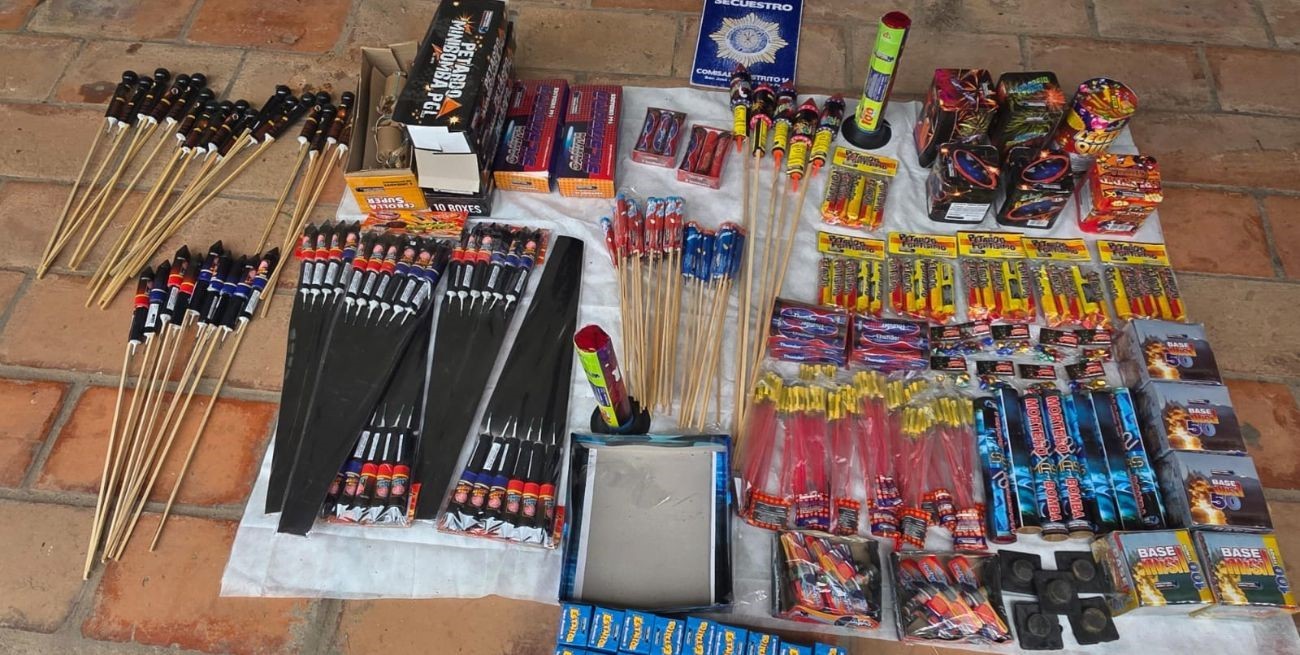 Cuantioso secuestro de pirotecnia ilegal en San José del Rincón 