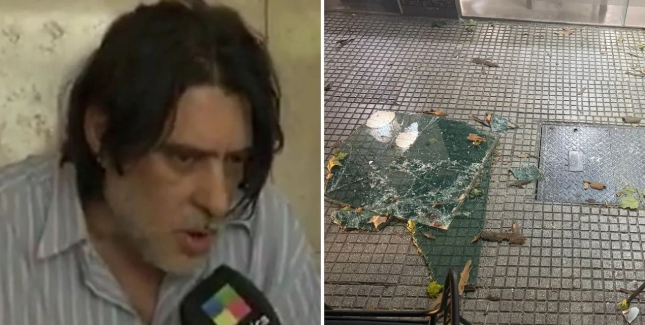 Qué dijo el hombre golpeado por un vidrio que cayó desde un cuarto piso