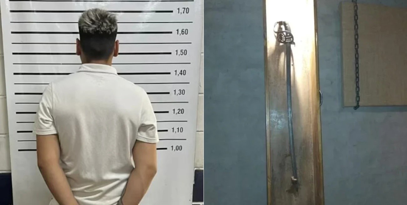 Cayó un joven por el robo de un histórico sable corvo de 1898 en Mendoza