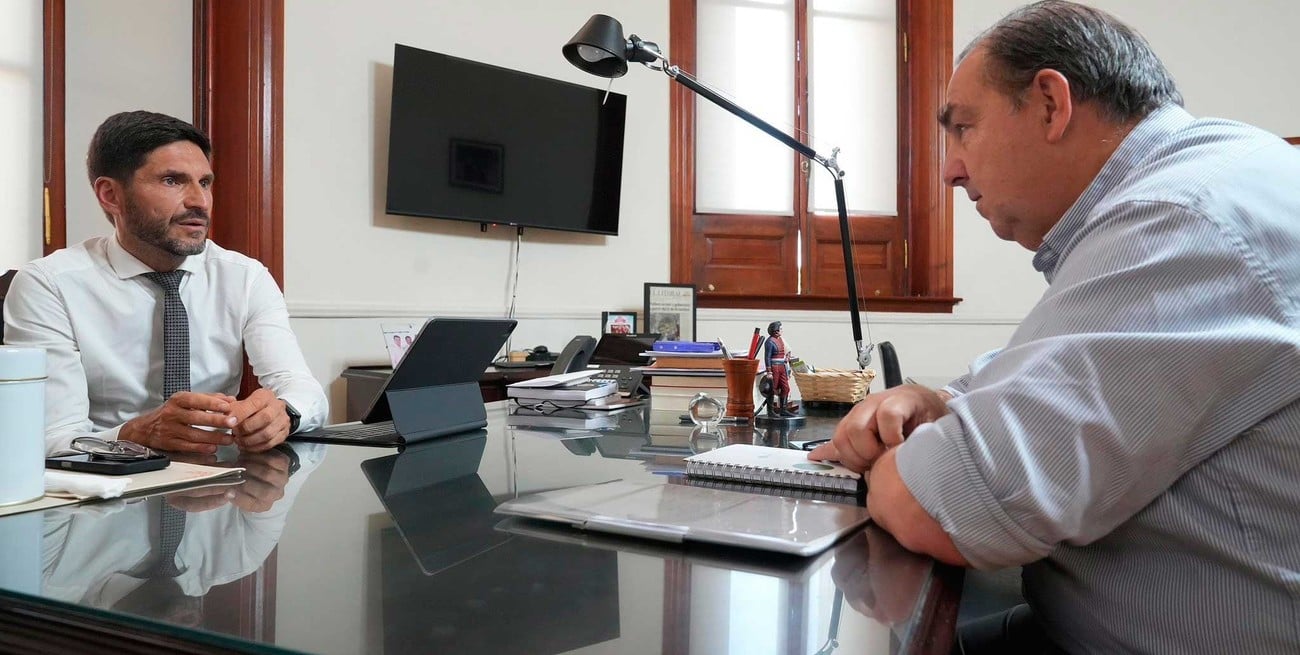 Pullaro recibió a Poletti en el primer encuentro del año