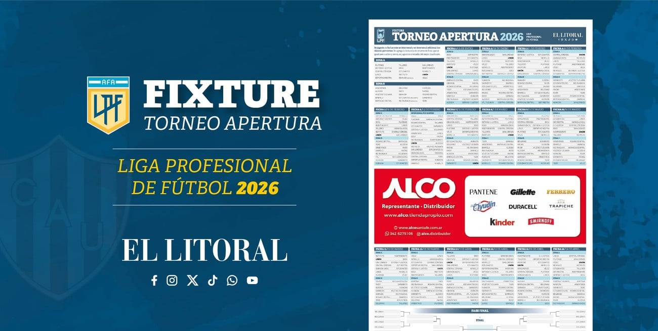 El Litoral presenta el fixture de Unión para el Torneo Apertura 2026