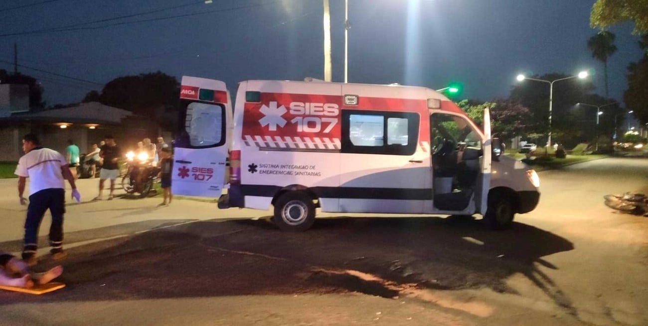 En San Javier: tres heridos tras un choque de motos; un niño de 3 años fue trasladado a Santa Fe