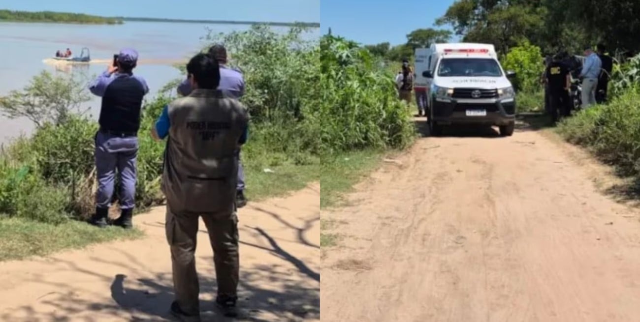 Pescadores encontraron un cadáver flotando en un riacho chaqueño