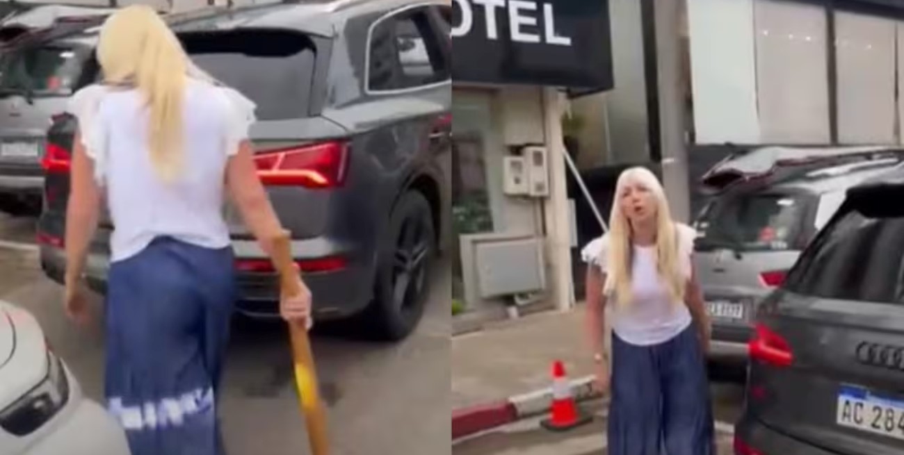 "Estropean mi imagen", dijo la argentina que amenazó con un bate a un automovilista en Punta del Este