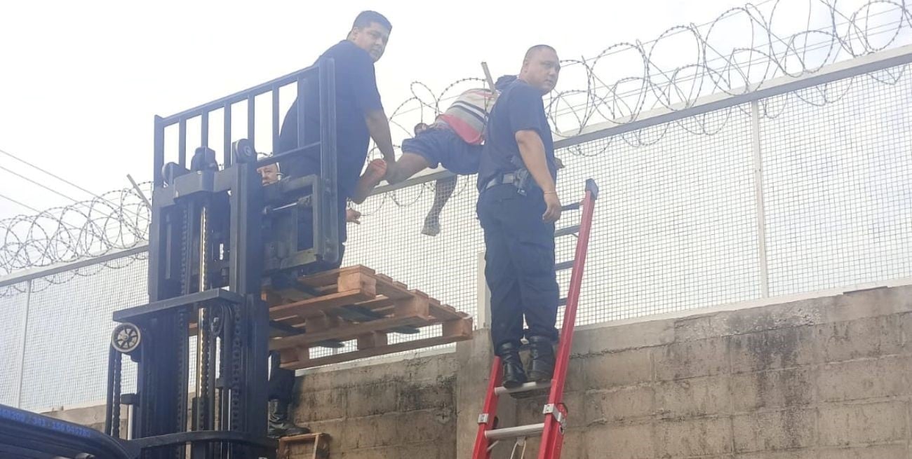 Quiso robar en un supermayorista, se enredó en un alambrado y amenazó con matarse