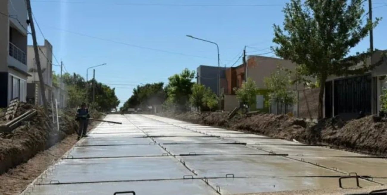 Avellaneda: nueva obra de pavimento mejora los accesos en el barrio América