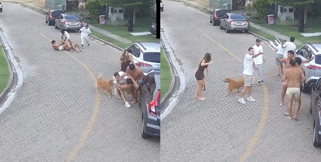 Salió a la luz el video de la pelea de los futbolistas argentinos en Brasil durante Año Nuevo