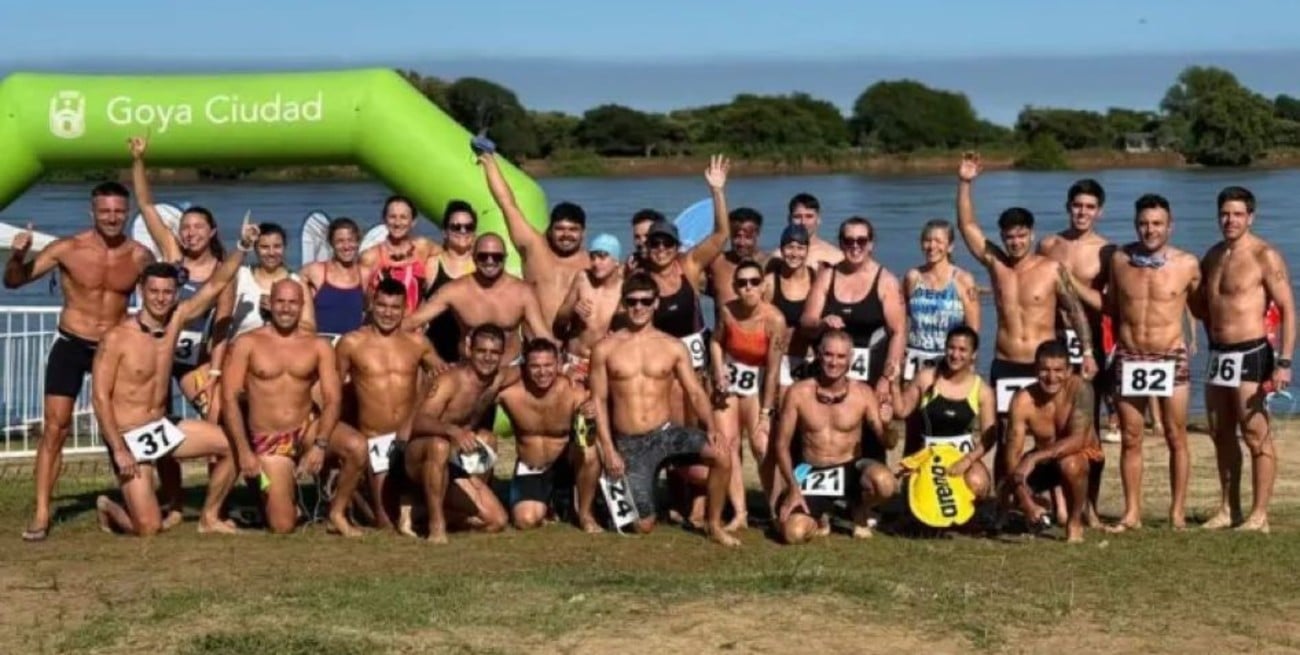 Destacada actuación de nadadores de Reconquista en una competencia de aguas abiertas en Goya