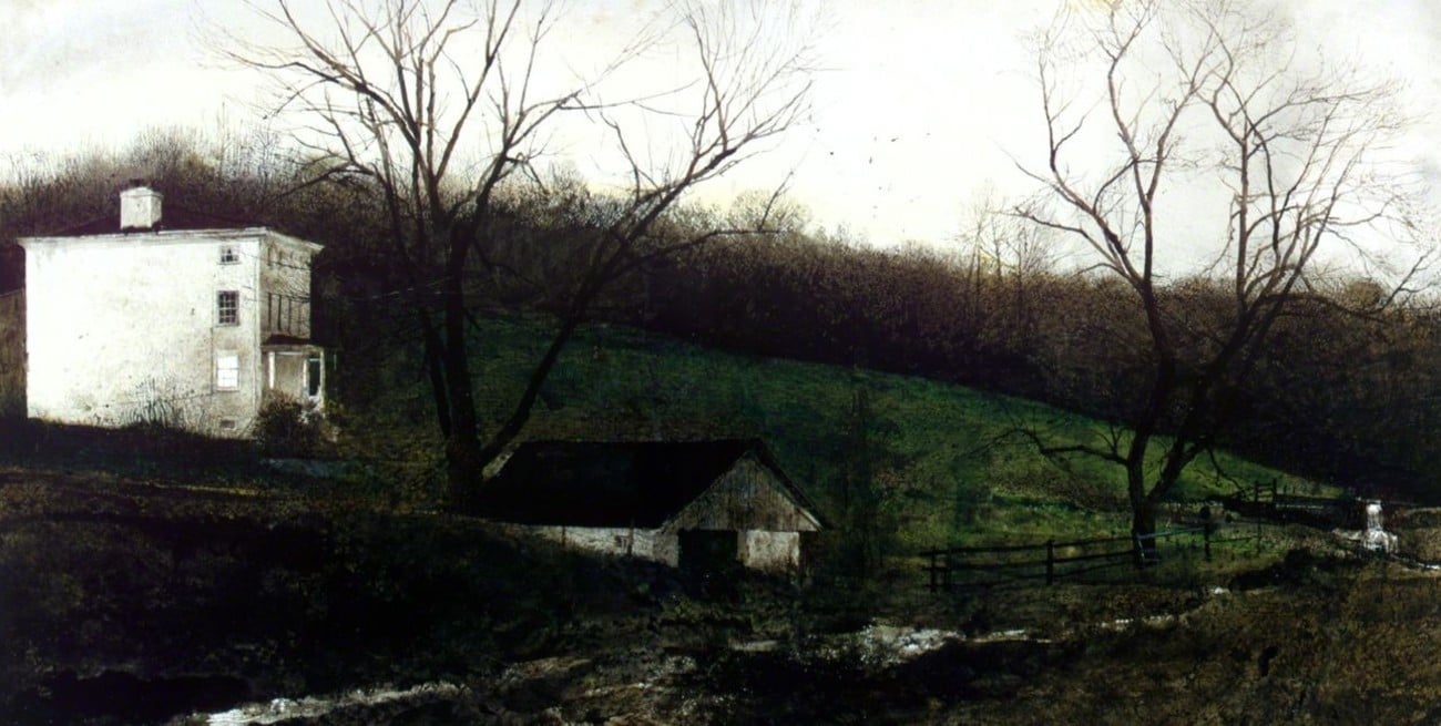 Cuando el paisaje habla en voz baja: la pintura realista de Andrew Wyeth

